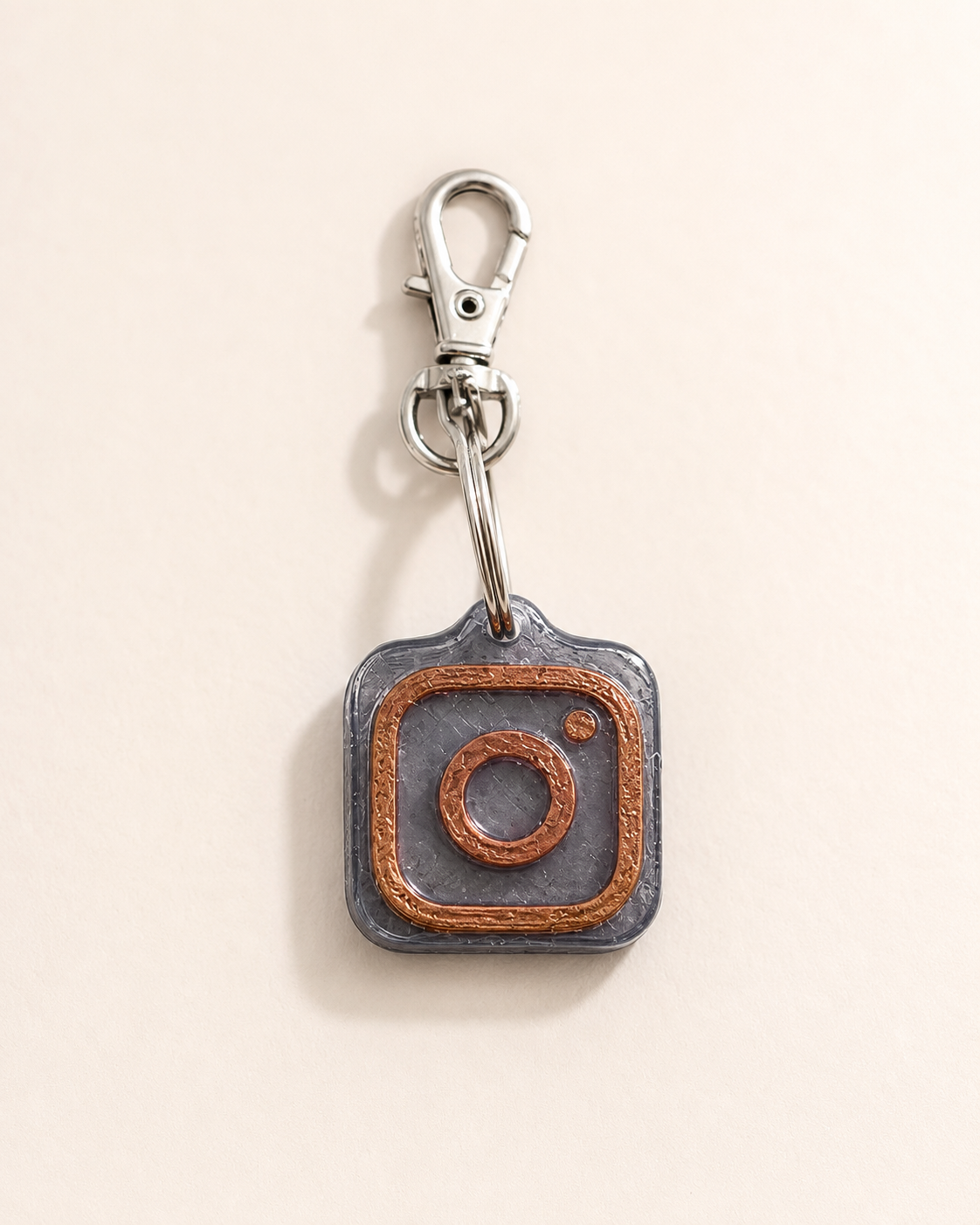 NFC Tag Instagram en PET Recyclé – Personnalisable