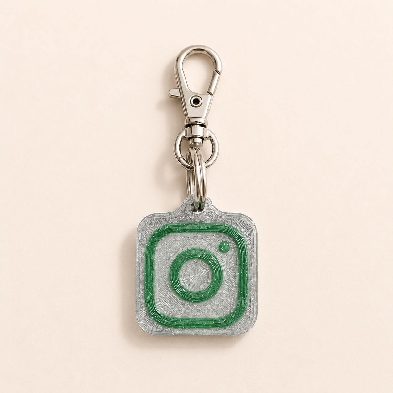 NFC Tag Instagram en PET Recyclé – Personnalisable